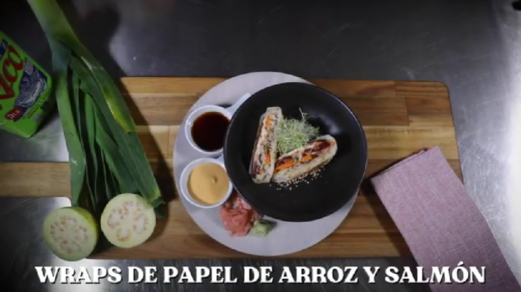 Rico Recetas: Wrap de Arroz y Salmon Ahumado