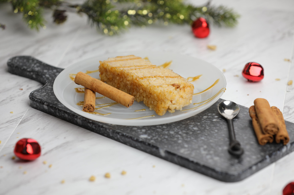 Budin de Arroz con turron